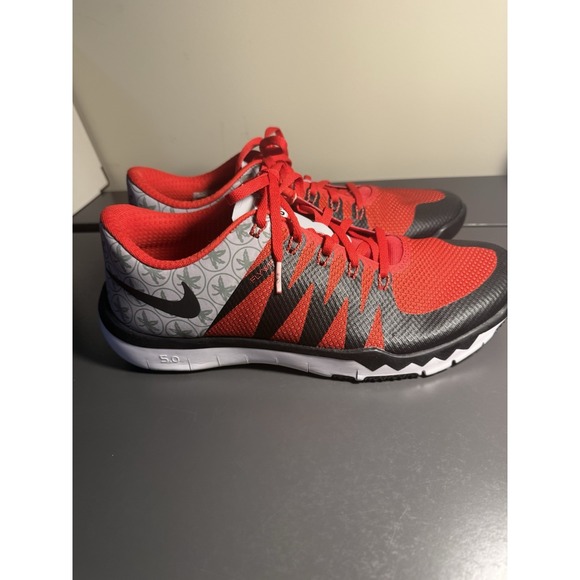 Nike Free Trainer 5.0 V6 Ohio State Buckeyes  Size 10.0‎